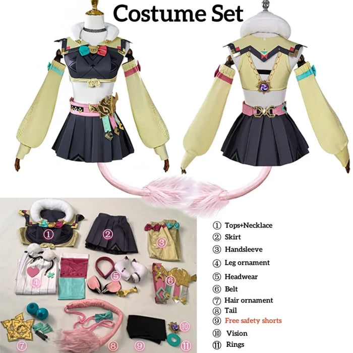 Genshin Varesa Cosplay Set – Kawaii Fantasy Uniform Costume - for just $60.95! 