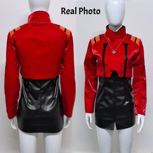 Misato Katsuragi EVA Cosplay Set – Red Jacket & Black Dress Costume - for just $50.95! 