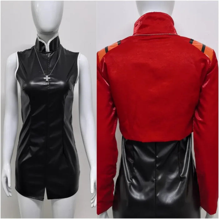 Misato Katsuragi EVA Cosplay Set – Red Jacket & Black Dress Costume - for just $48.95! 