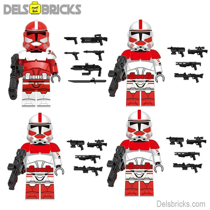 Coruscant Guard Clone trooper Set of 4 Lego Star Wars Minifigures custom toys - Just $15.99! Shop now at Retro Gaming of Denver