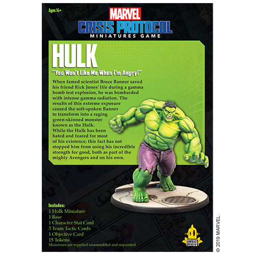 Marvel Crisis Protocol: Hulk - for just $34.95! 