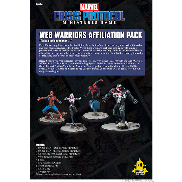 Marvel Crisis Protocol: Web Warriors Affiliation Pack - for just $62.99! 