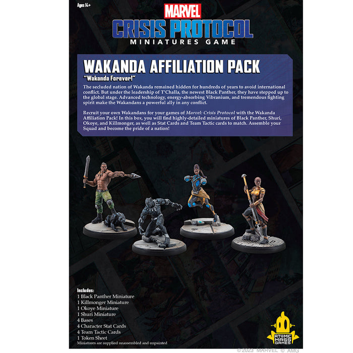 Marvel Crisis Protocol: Wakanda Affiliation Pack - for just $62.99! 