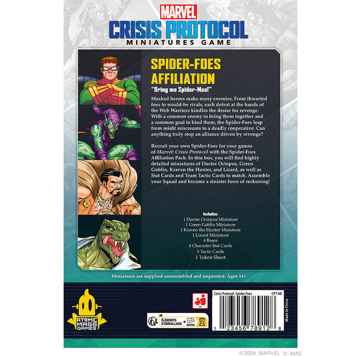 Marvel Crisis Protocol - Spider Foes Affiliation Pack - for just $59.99! 