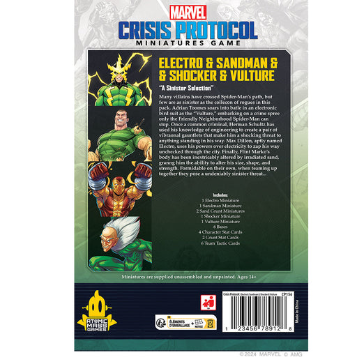 Marvel Crisis Protocol: Electro & Sandman & Shocker & Vulture - for just $79.99! 