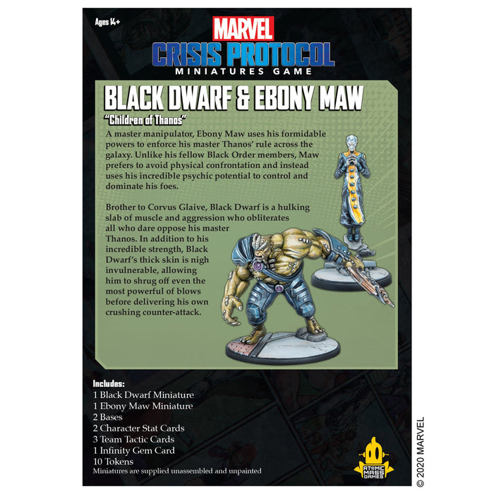 Marvel Crisis Protocol: Black Dwarf & Ebony Maw - for just $49.95! 