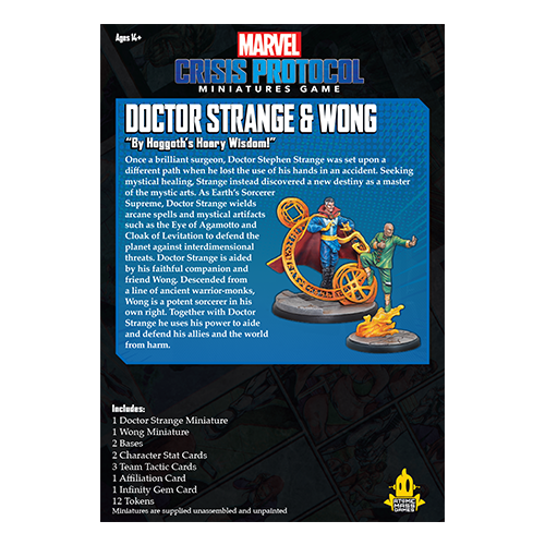 Marvel Crisis Protocol: Doctor Strange and Wong - for just $39.95! 