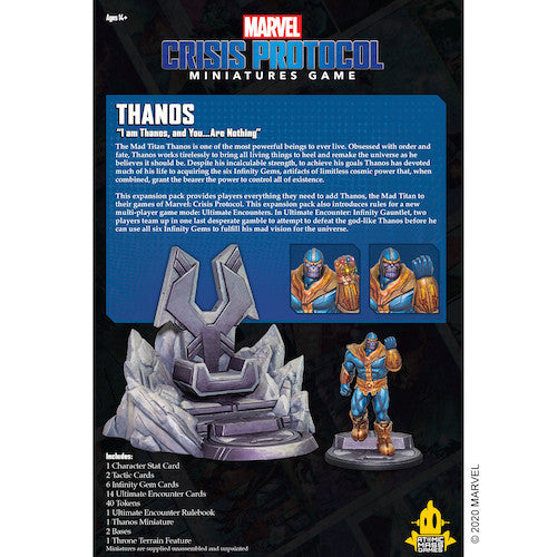 Marvel Crisis Protocol: Thanos Character Pack - for just $64.95! 