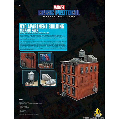 Marvel Crisis Protocol: NYC Apartment Building Terrain - for just $79.95! 