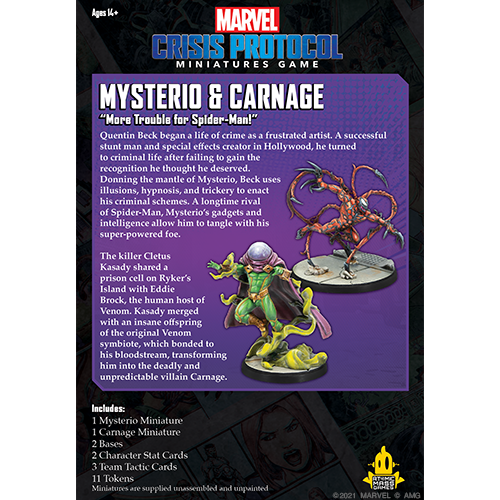 Marvel Crisis Protocol: Mysterio and Carnage - for just $39.95! 
