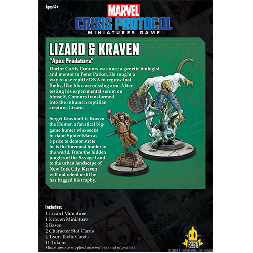 Marvel Crisis Protocol: Lizard and Kraven - for just $44.95! 