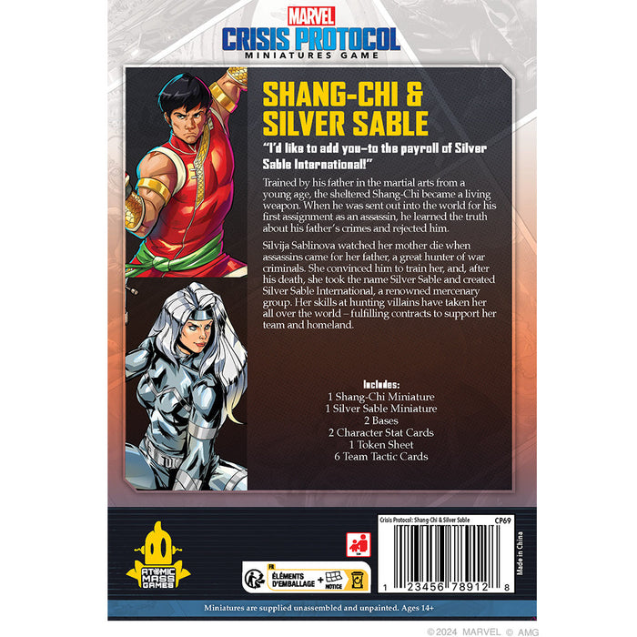 Marvel Crisis Protocol: Shang Chi & Silver Sable - for just $39.99! 