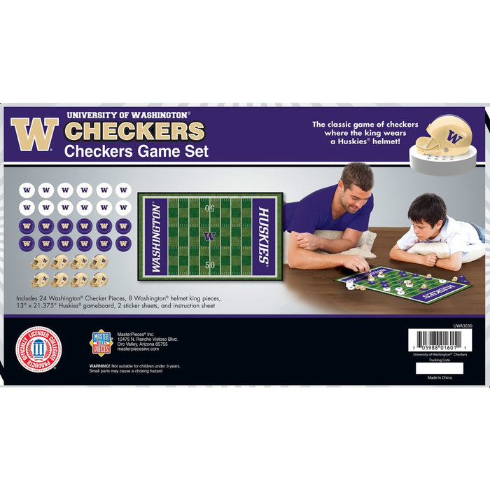 Washington Huskies Checkers Board Game - Just $19.99! Shop now at Retro Gaming of Denver