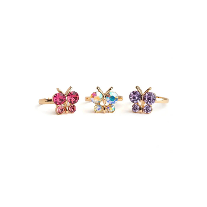 Boutique Butterfly Gem Rings, 3 pcs - Just $6.99! Shop now at Retro Gaming of Denver