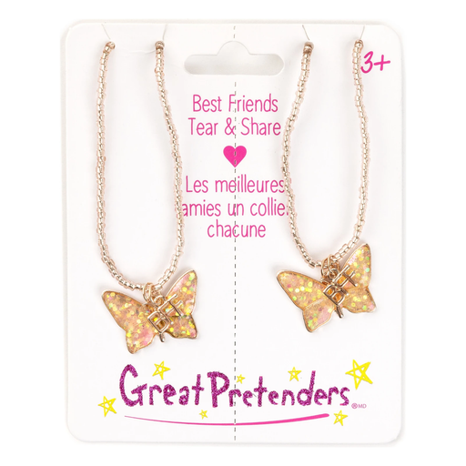 Butterfly BFF Share & Tear Necklace Set (2 pcs) - Just $4.99! Shop now at Retro Gaming of Denver