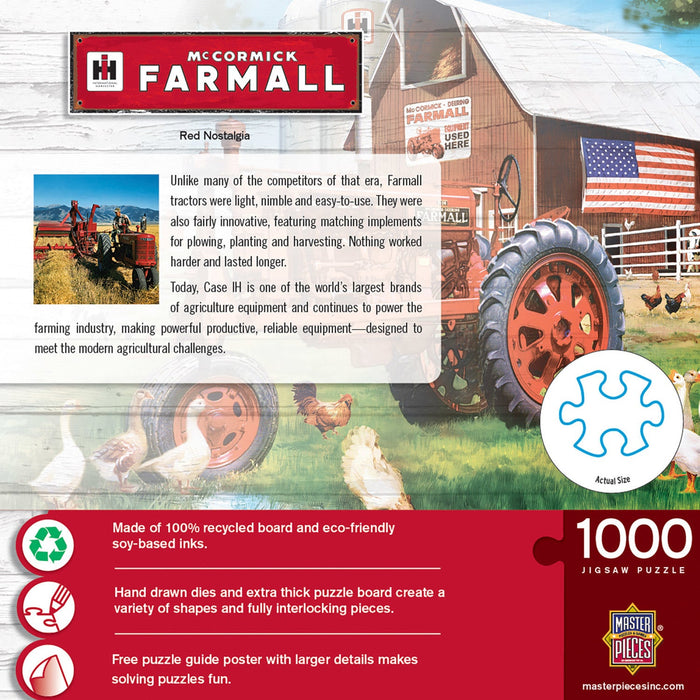 Farmall - Red Nostalgia 1000 Piece Jigsaw Puzzle - Just $16.99! Shop now at Retro Gaming of Denver