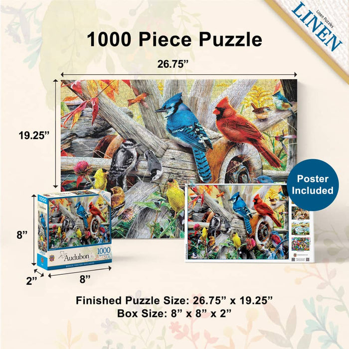Audubon - Backyard Birds 1000 Piece Jigsaw Puzzle - for just $16.99! 