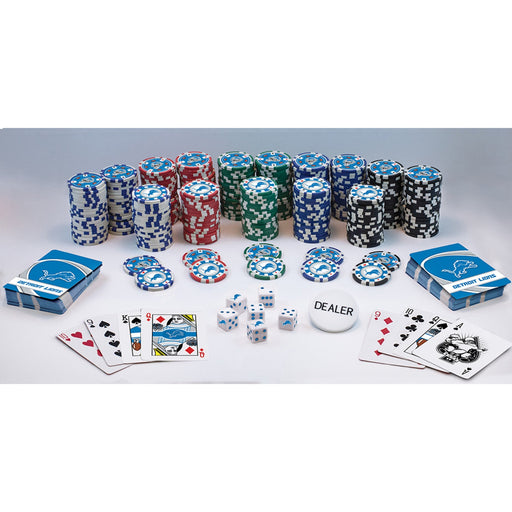 Detroit Lions 300 Piece Poker Set - Just $124.99! Shop now at Retro Gaming of Denver