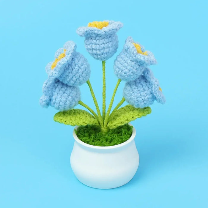 Handmade Crochet Lily Plush – Potted Flower Decor for Desk or Gift - for just $16.95! 