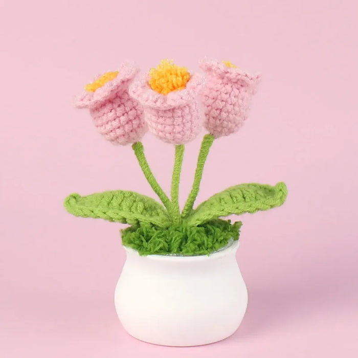 Handmade Crochet Lily Plush – Potted Flower Decor for Desk or Gift - for just $16.95! 