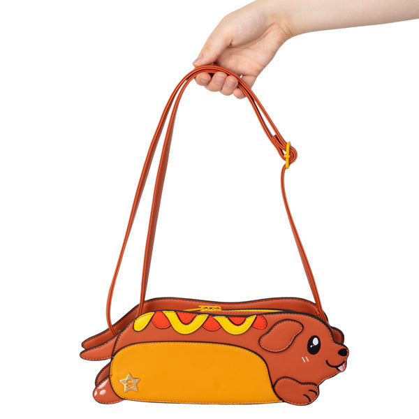 Squishable Dachshund Hot Dog Crossbody Purse - for just $49.99! 