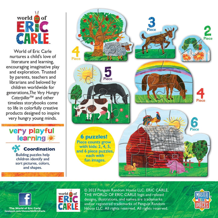 Eric Carle - Farm Life 6-Pack Mini Shaped Jigsaw Puzzles - for just $12.99! 