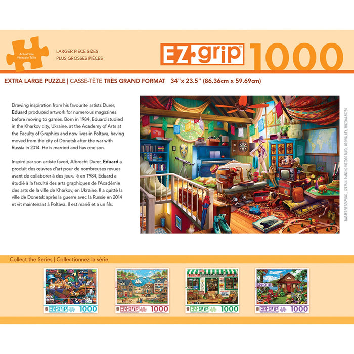 EZ Grip - Attic Treasures 1000 Piece Jigsaw Puzzle - Just $19.99! Shop now at Retro Gaming of Denver