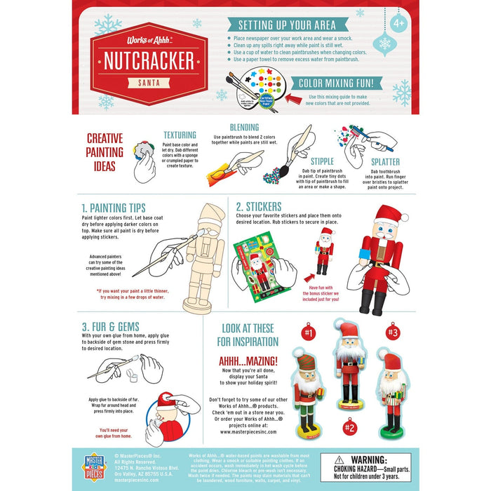 Nutcracker Santa Wood Paint Set - for just $16.99! 