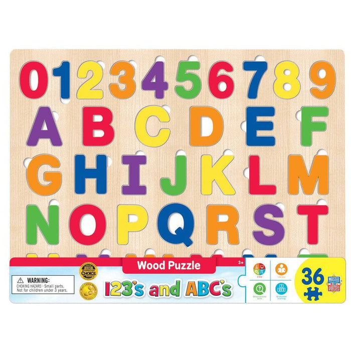 123's and ABC's - 36 Piece Wood Jigsaw Puzzle - for just $16.99! 