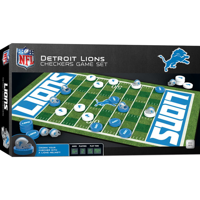 Detroit Lions Checkers Board Game - Just $19.99! Shop now at Retro Gaming of Denver