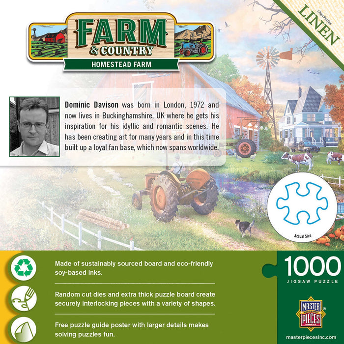 Farm & Country - Homestead Farm 1000 Piece Jigsaw Puzzle - Just $16.99! Shop now at Retro Gaming of Denver