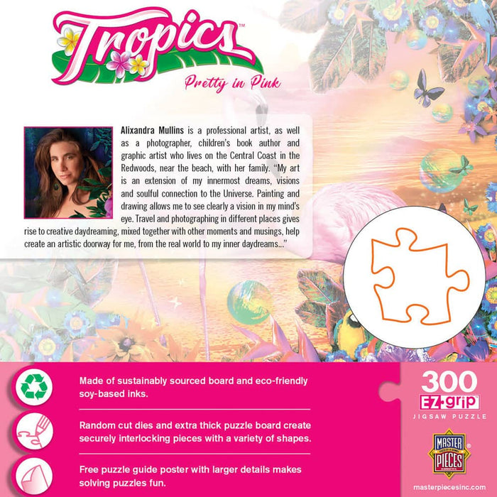 Tropics - Pretty in Pink 300 Piece EZ Grip Jigsaw Puzzle - for just $9.99! 