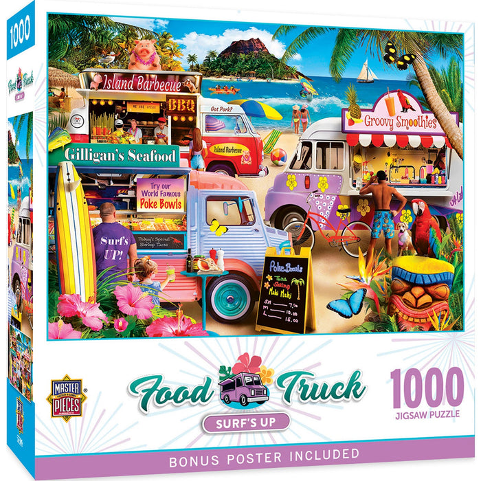 Food Truck Roundup - Surf's Up 1000 Piece Jigsaw Puzzle - Just $16.99! Shop now at Retro Gaming of Denver