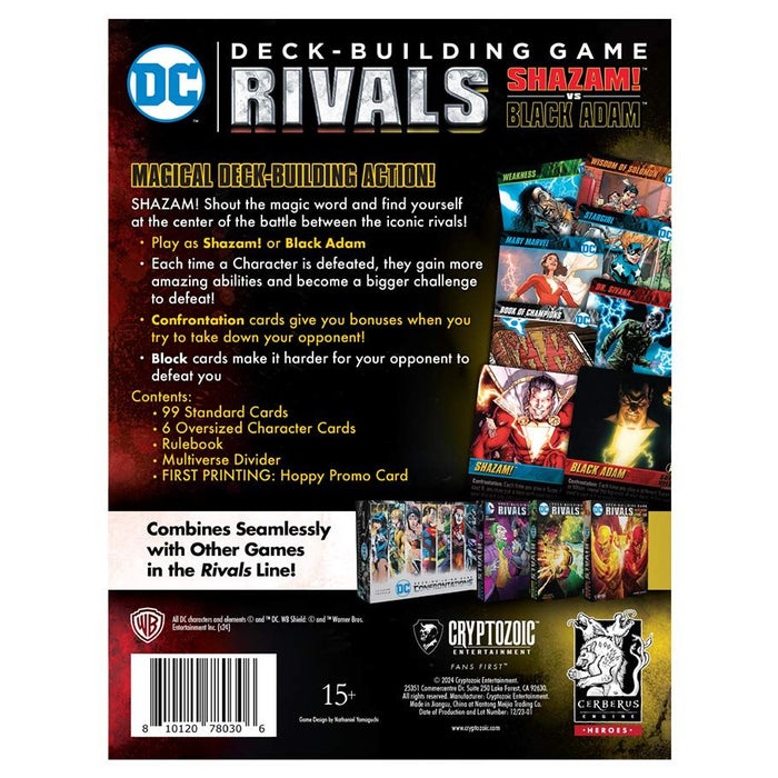 DC Deck-Building Game: Rivals - Shazam! Vs. Black Adam - for just $24.99! 