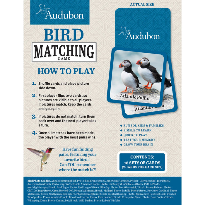 Audubon - Bird Matching Game - Just $9.99! Shop now at Retro Gaming of Denver