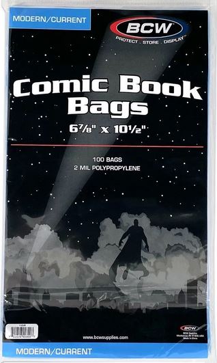 Modern/Current Comic Bags (100 pack) - for just $8.50! 