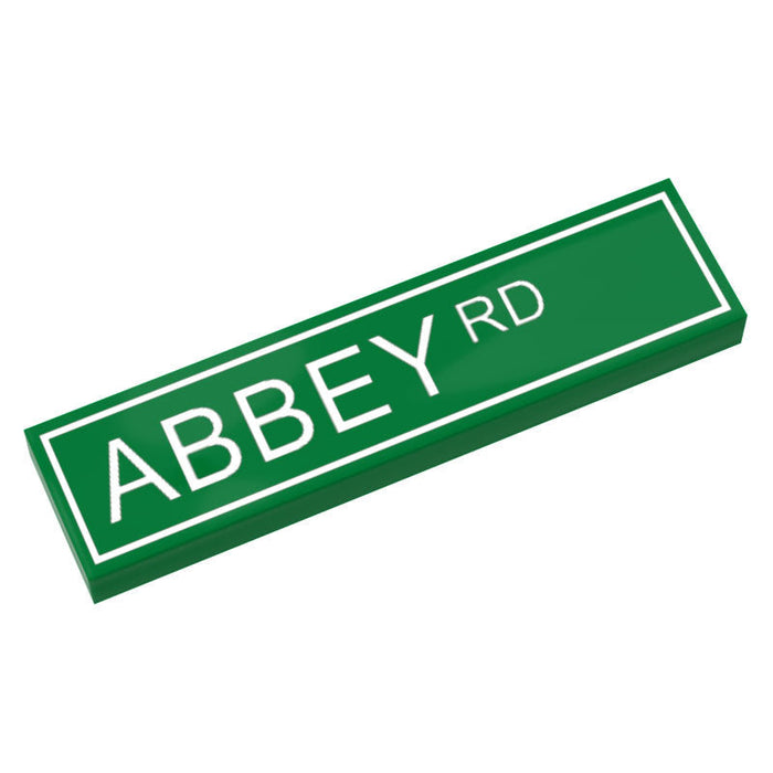 Abbey Road Street Sign made with LEGO part (1x4 Tile) - B3 Customs - Just $1.50! Shop now at Retro Gaming of Denver