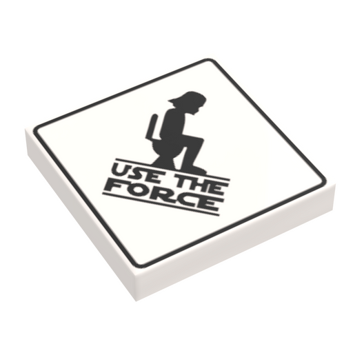 Use the Force Restroom Funny Minifig Sign (LEGO) - Premium  - Just $1.50! Shop now at Retro Gaming of Denver