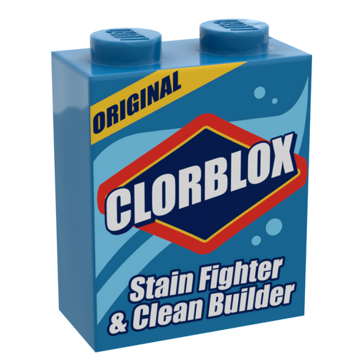 Clorblox Minifig Cleaning Box (LEGO) - Premium Custom Printed - Just $2! Shop now at Retro Gaming of Denver