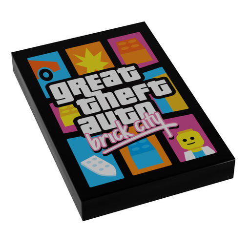 Great Theft Auto: Brick City Video Game Cover (2x3 Tile) (LEGO) - Premium  - Just $2! Shop now at Retro Gaming of Denver
