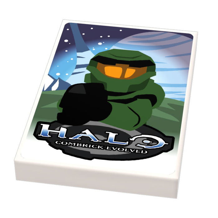 HALO: Bricks Evolved Video Game Cover (2x3 Tile) made using LEGO part - B3 Customs - Just $2! Shop now at Retro Gaming of Denver