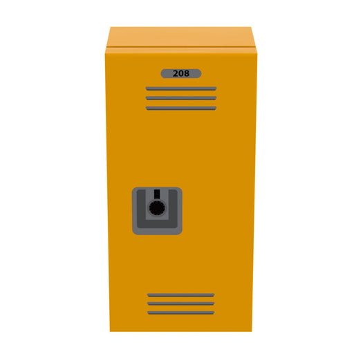 High School Locker (Plain) for Minifigs made using LEGO parts (LEGO) - Premium  - Just $3! Shop now at Retro Gaming of Denver