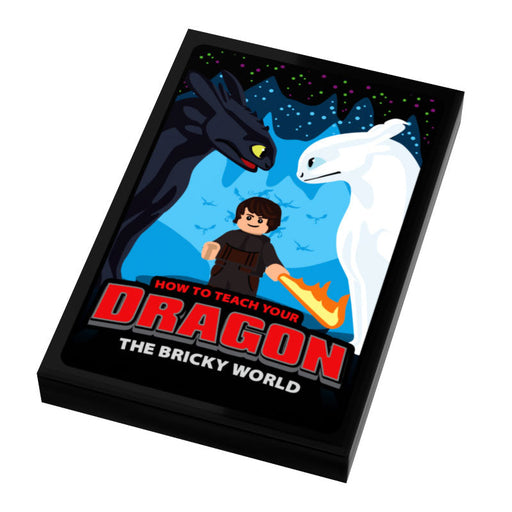 How To Teach A Dragon III: The Bricky World Movie Cover (2x3 Tile) made using LEGO parts - Just $2! Shop now at Retro Gaming of Denver