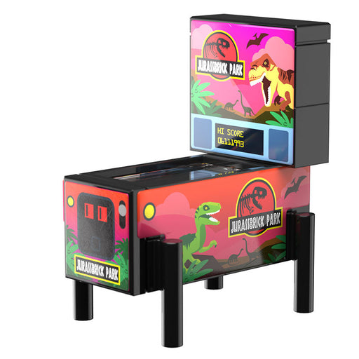 Jurassbrick Park - B3 Customs Pinball Arcade Machine Building Set made using LEGO parts - Just $9.99! Shop now at Retro Gaming of Denver