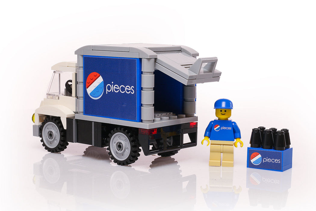 B3 Customs Pieces Soda Delivery Truck with Minifigure - Just $59.99! Shop now at Retro Gaming of Denver