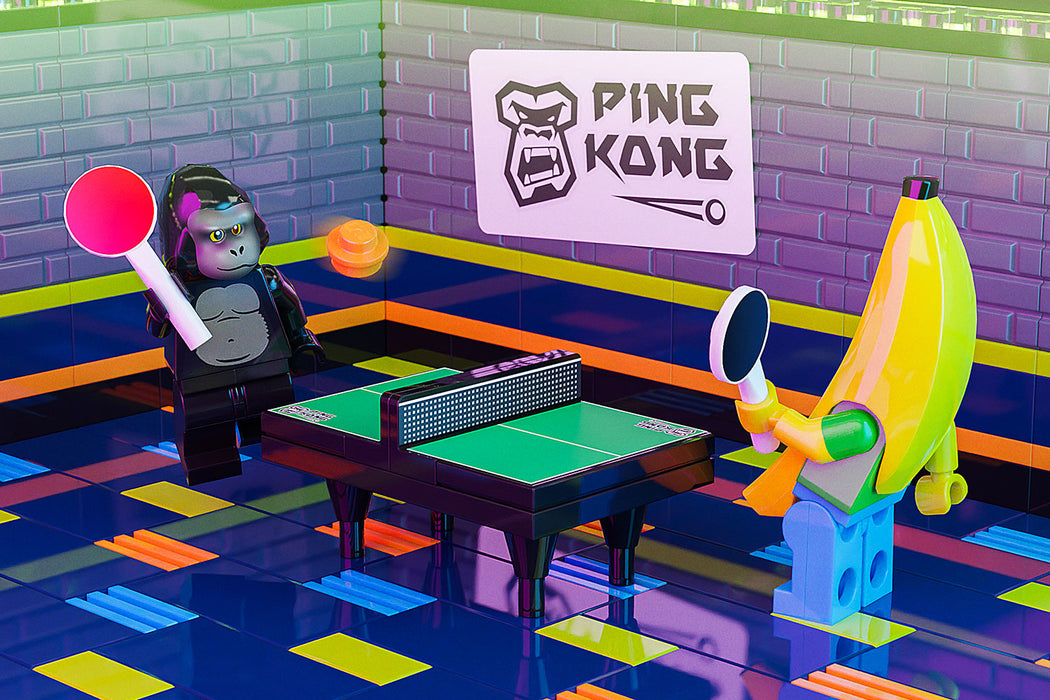 Ping Kong - Custom Ping Pong Table made using LEGO parts - B3 Customs - Just $11.99! Shop now at Retro Gaming of Denver