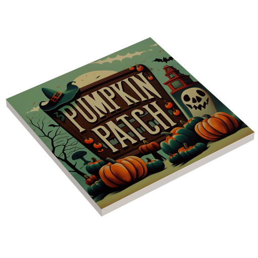 Pumpkin Patch Halloween Sign (6x6 Tile) - B3 Customs - Premium  - Just $7.99! Shop now at Retro Gaming of Denver