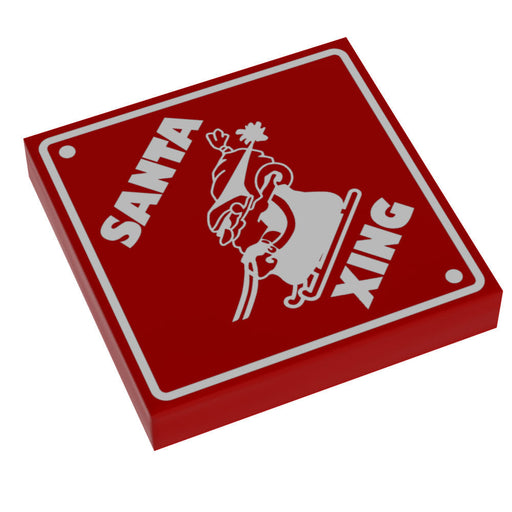 Santa Xing Sign made using LEGO part - B3 Customs - Premium  - Just $1.50! Shop now at Retro Gaming of Denver