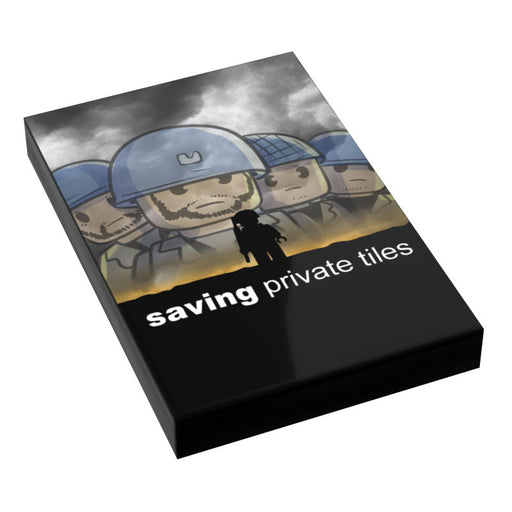 Saving Private Tiles Movie Cover (2x3 Tile) made using LEGO parts - B3 Customs - Premium  - Just $2! Shop now at Retro Gaming of Denver