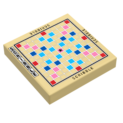 Scribble Board Game (2x2 Tile) (LEGO) - Premium  - Just $1.50! Shop now at Retro Gaming of Denver